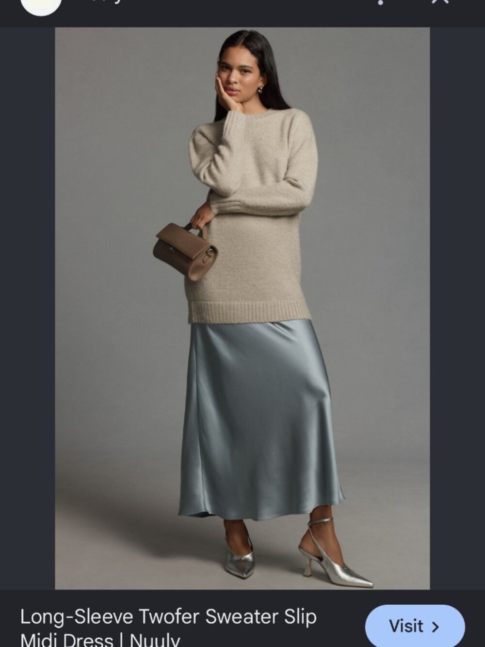 anthropologie long sleeve twofer sweater xs